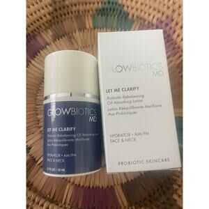 GLowbiotics MD LET ME CLARIFY Probiotic Oil Absorbing Lotion 1.7oz NIB